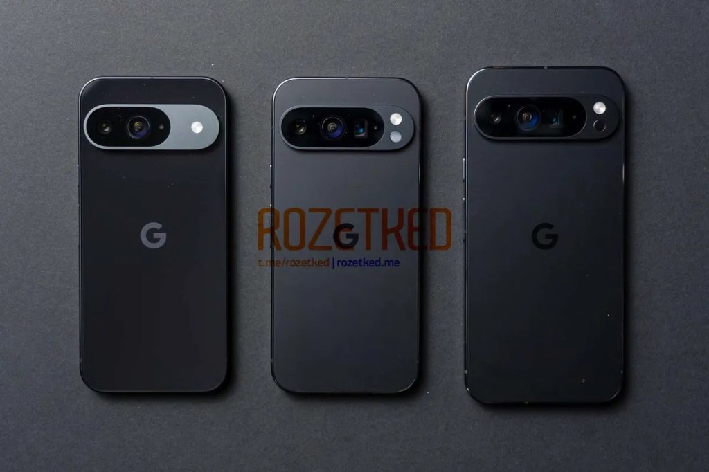 Leaked images of new Pixel 9 line up