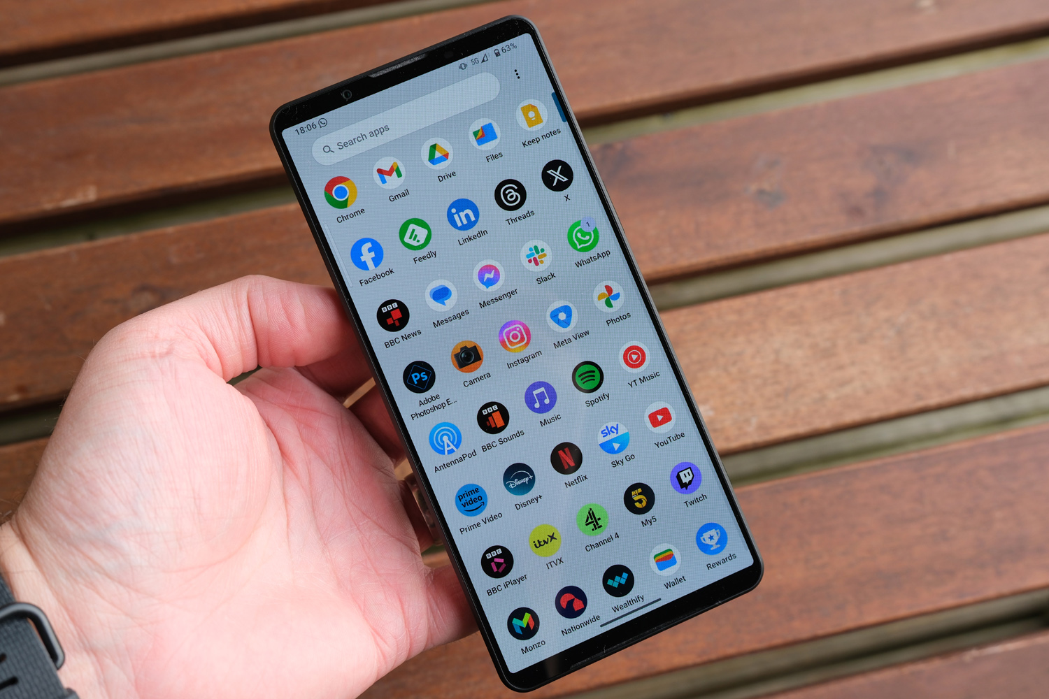 Sony Xperia 1 VI review app drawer